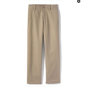 Land’s End Boy’s Chino Pants Iron Knee Plain Front Slim Fit| Size: 10S